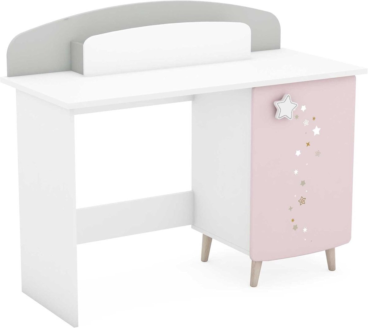 Kinderbureau - Kinder Tafel - Wit en Roze
