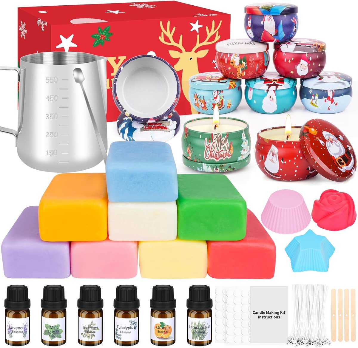 Smeltpan Kaarsvet Set – Smeltpan voor Kaarsen - Kaarsen Maken Starterspakket – Candle Making Kit