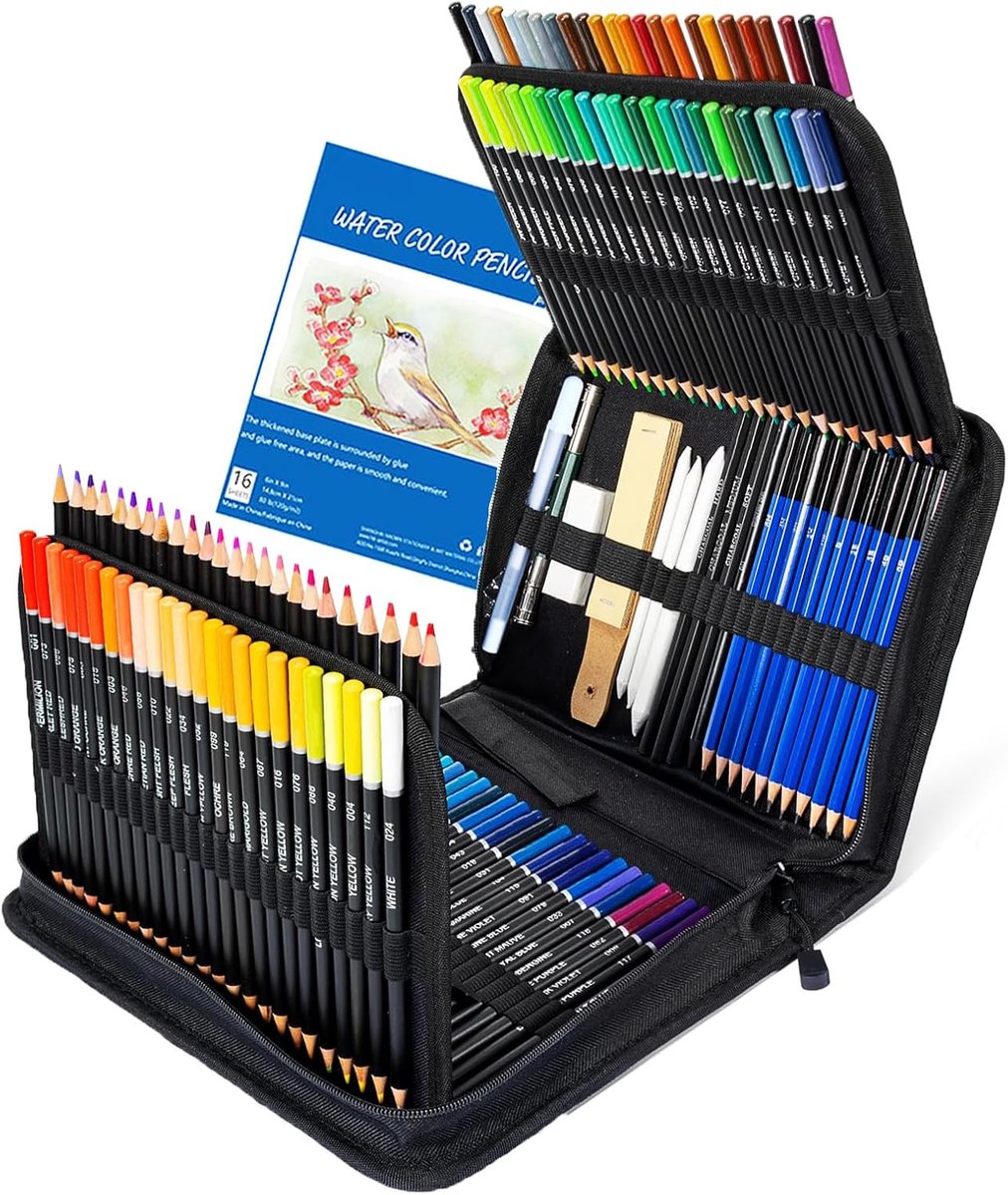 Tekenkoffer Kinderen - Tekendoos - Kleurpotloden - Stiften