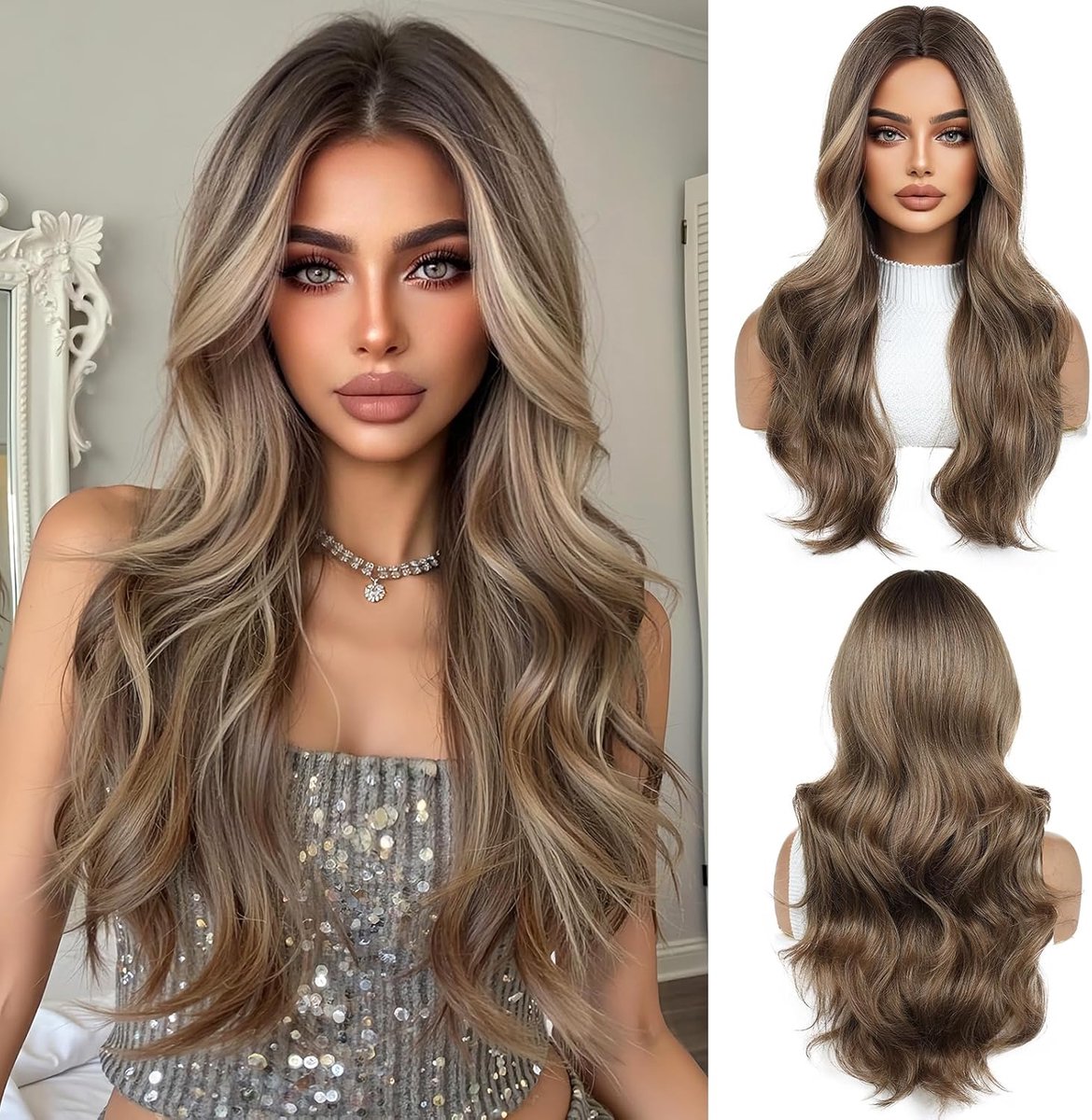 Top Kwaliteit Damespruik – Pruiken Dames - Hair Wig – Haarstuk – Wasbaar – Kambaar – Dames Haar – Kort – Lichtbruin