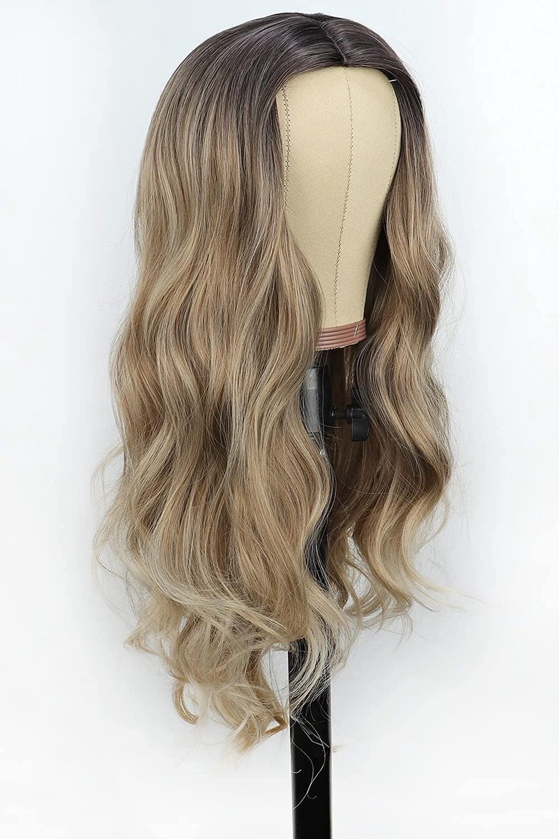 Top Kwaliteit Damespruik – Pruiken Dames - Hair Wig – Haarstuk – Wasbaar – Kambaar – Dames Haar – Kort – Ombre Bruin