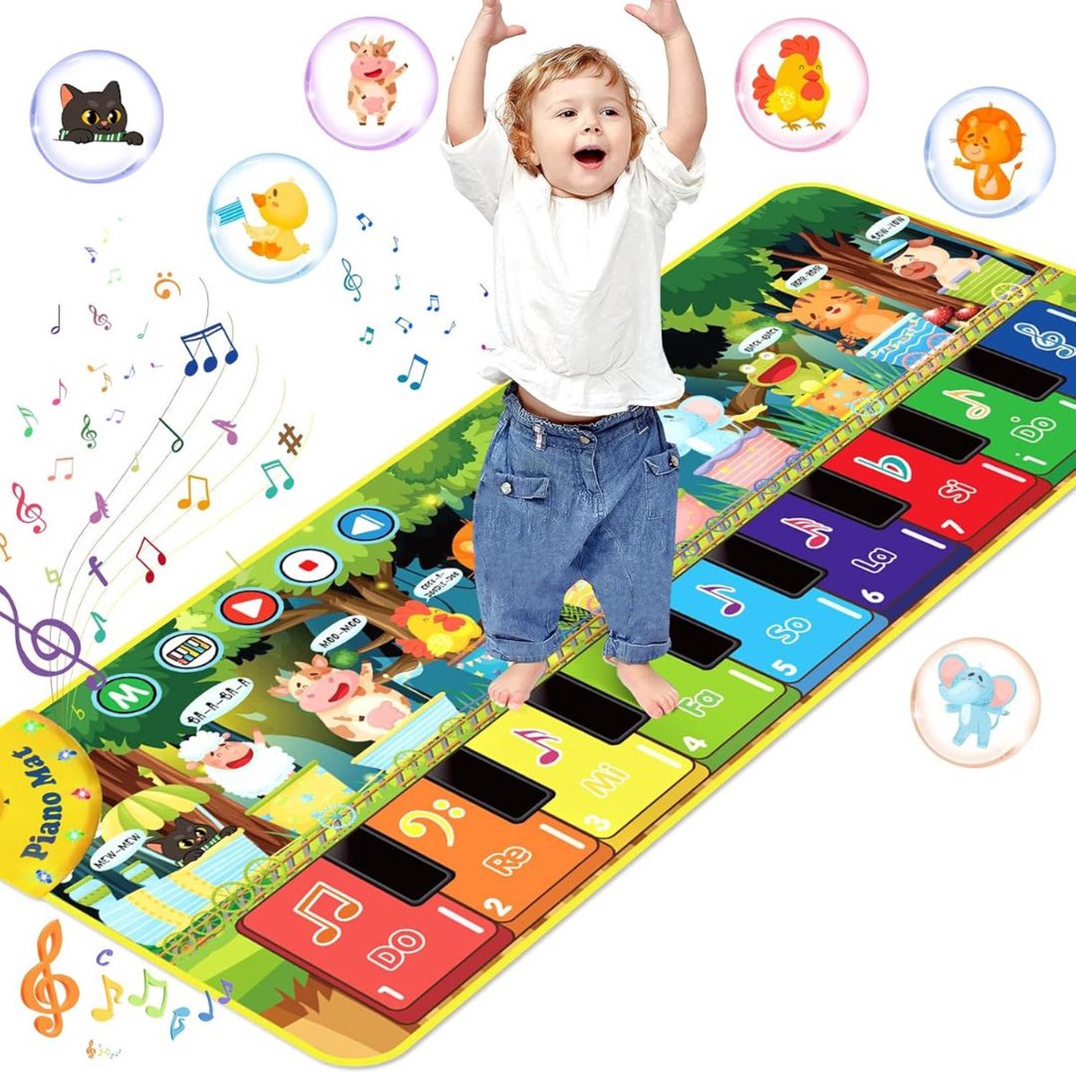 Dansmat voor Meisjes - Muziekmat - Kinderspeelgoed 2 Jaar - Multicolor