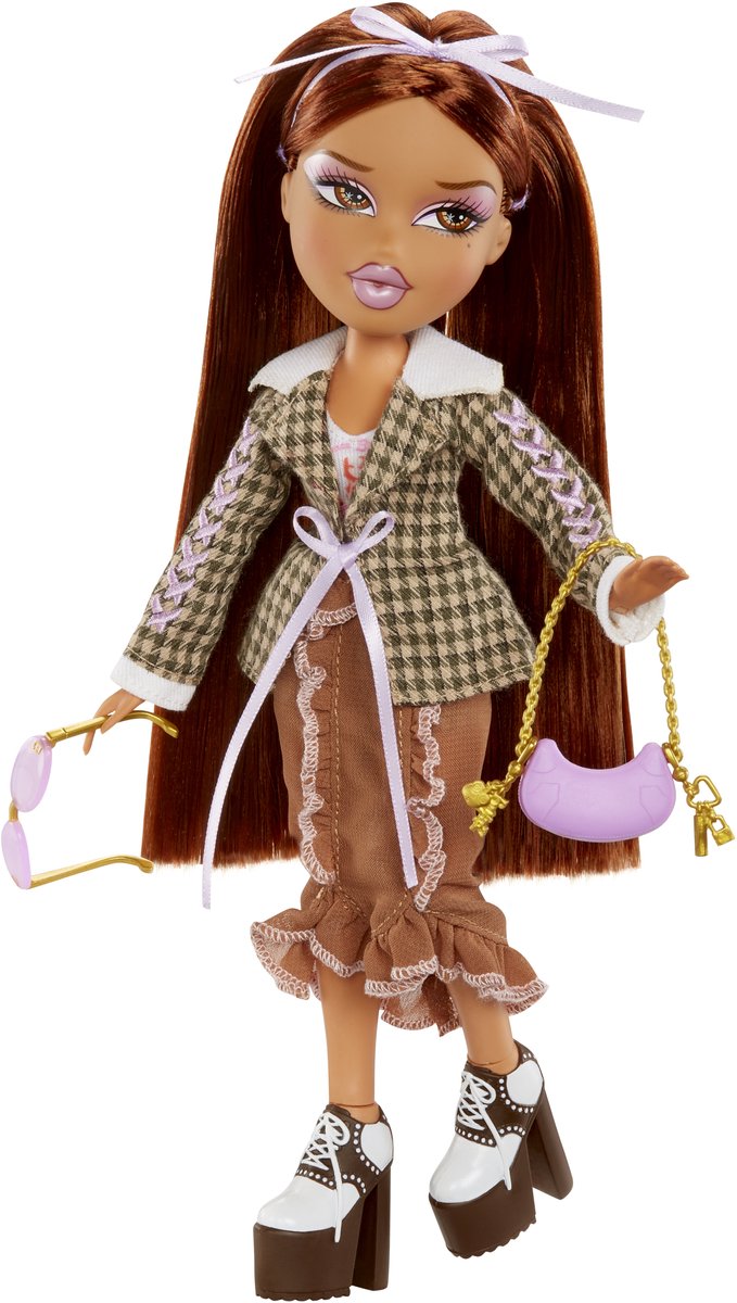 Bratz Stylin-modepop Yasmin met aanpasbaar T-shirt voor jou en accessoires