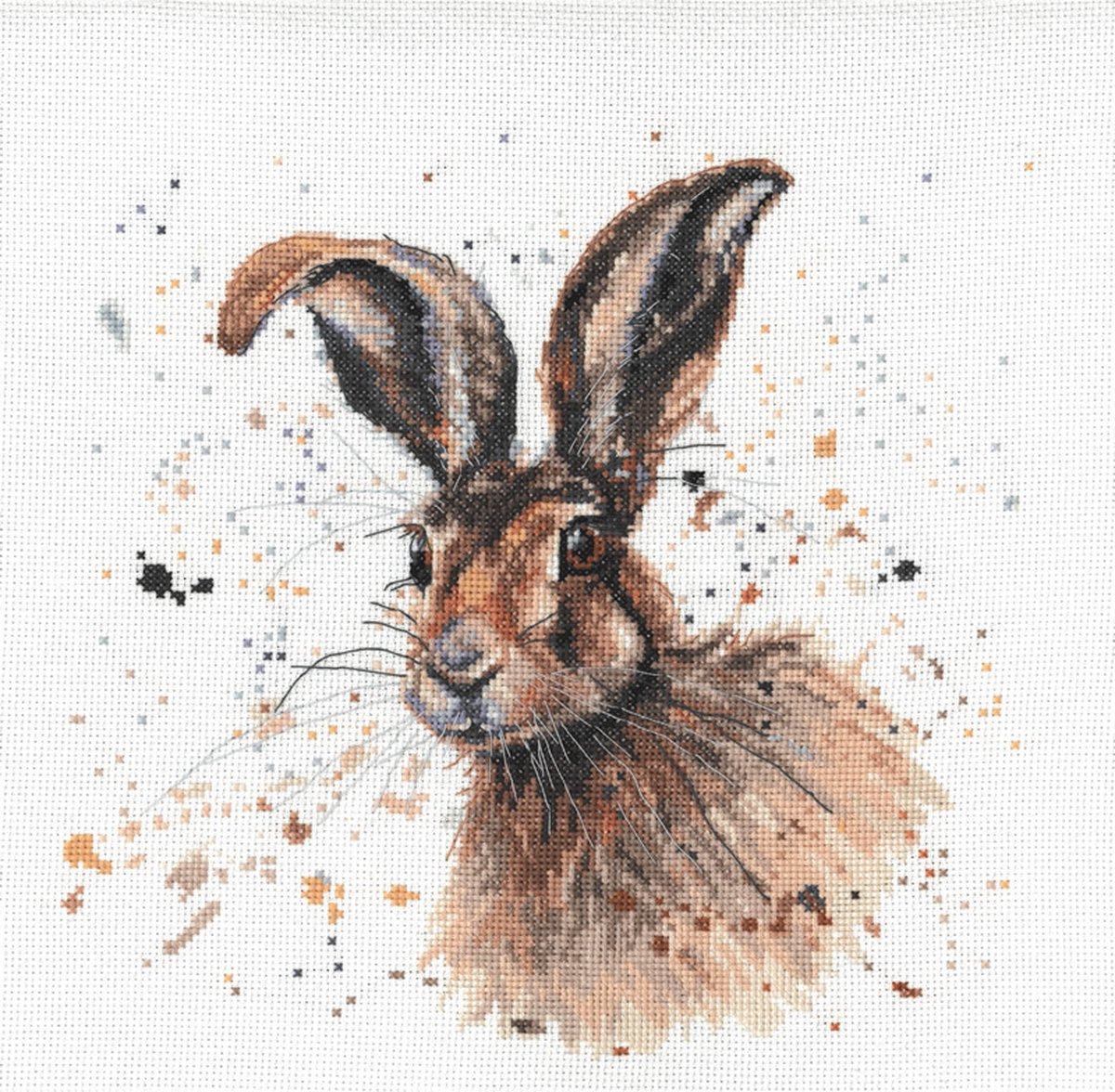 Bree Merryn Hugh the Hare borduren (pakket) BMCS01