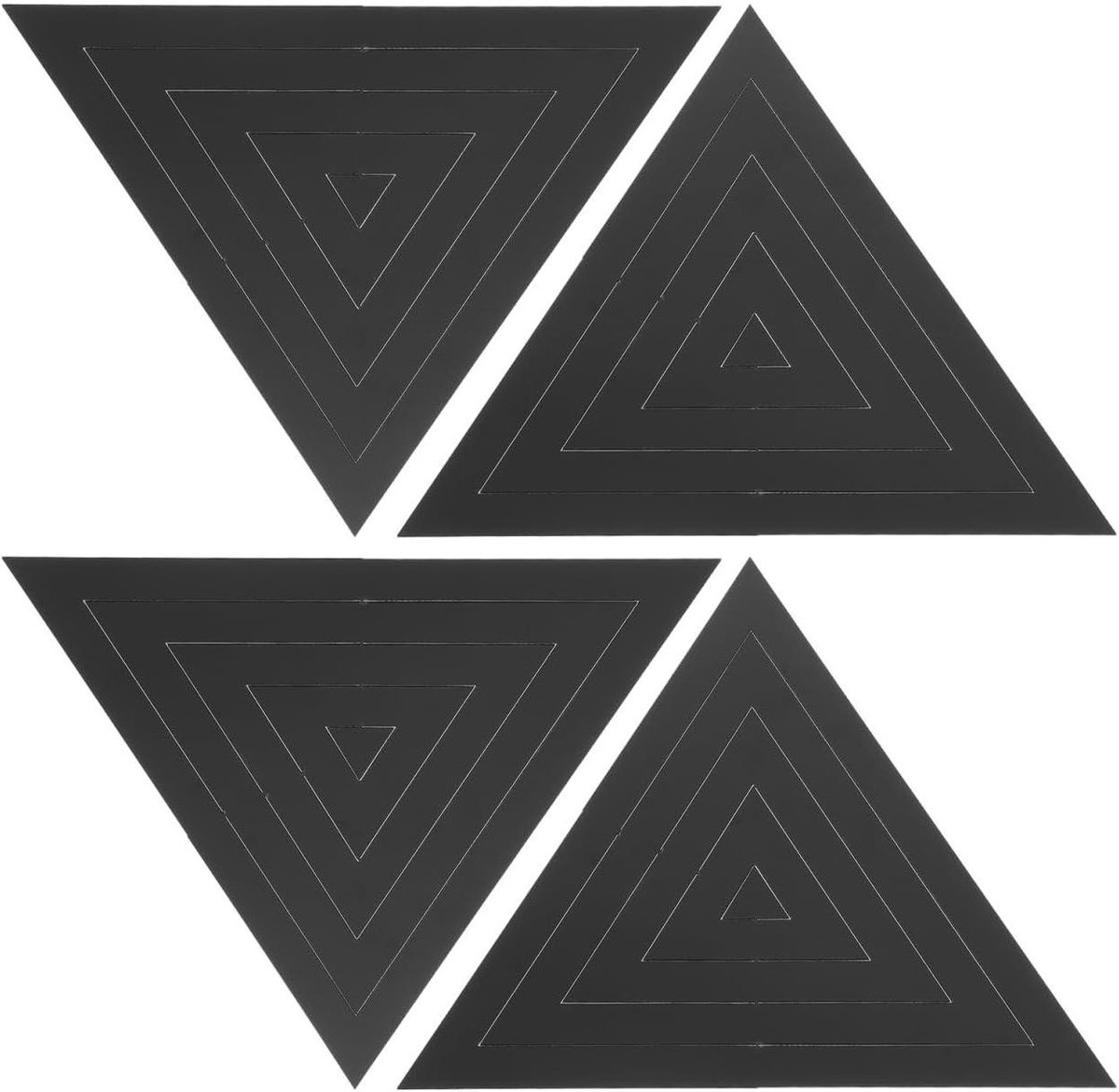 Brenzoos - : Set van 20 geometrische muurstickers voor spiegels en wanden - Driehoekige kunstvinylstickers - Afneembaar en zelfklevend - Decoratieve acryl stickers voor tv-wand - Beweegbaar design - DIY muurdecoratie.