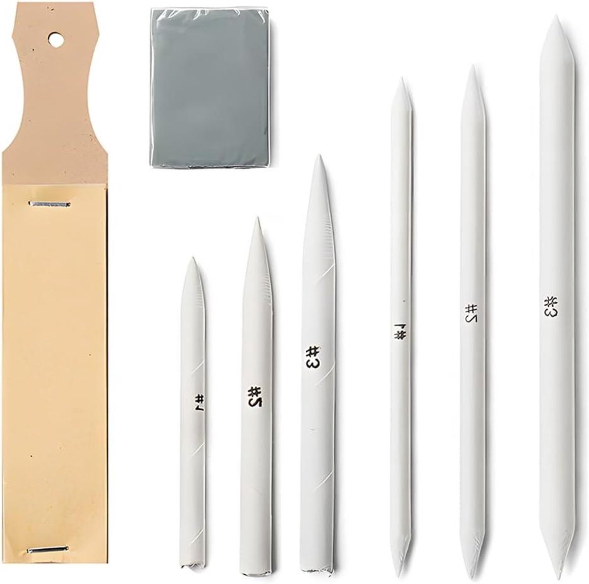 Brenzoos - : Set voor tekenen en schilderen met sfumini en gum - 8 ontbramen, tekenpapier, mixer.