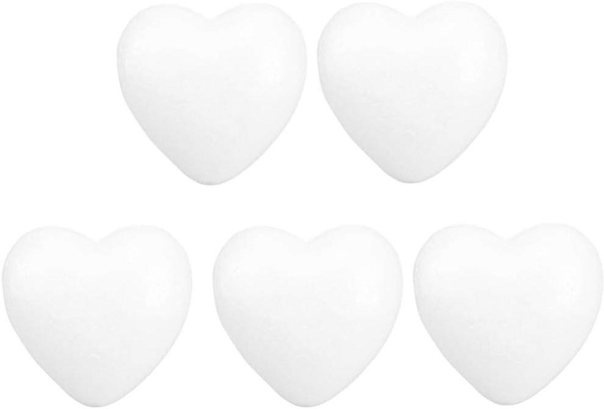 Brenzoos - Handwerk Schuim Wit Hart Ballen - Kerst Ambachten Bal - Polystyreen Schuim Vorm - Modellering Bloemstukken