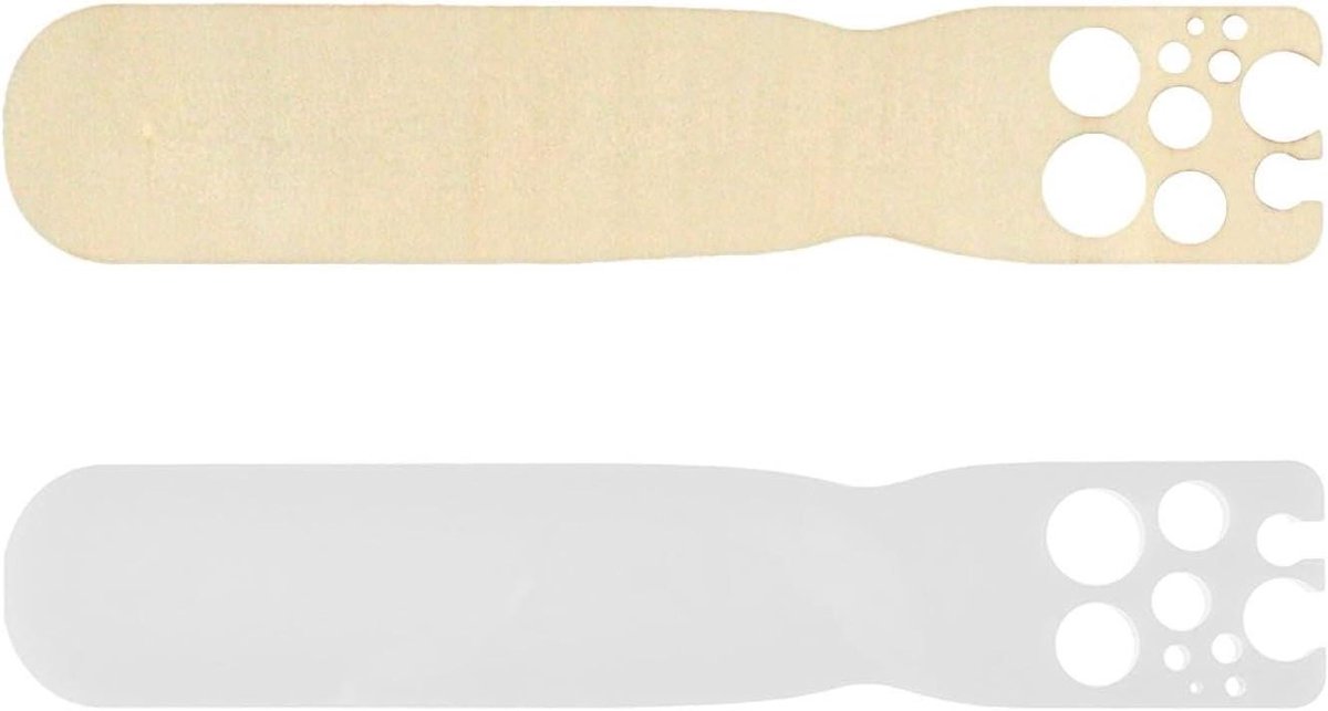   - Set van 2 poreuze plantenbladeren van hout en acryl - Ideaal keukengerei voor creatieve en eenvoudige bladverwijdering