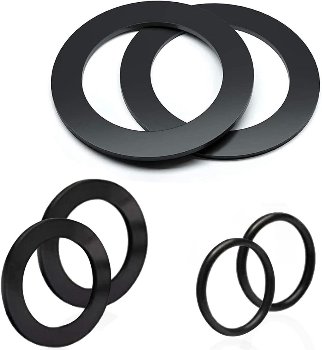 Brenzoos - Set van 6 rubberen O-ring mondstukken voor zwembadafdichting - reserveonderdeel voor zwembadpomp en zandfilter - afdichtingsringen voor Bestway en Intex zwembaden