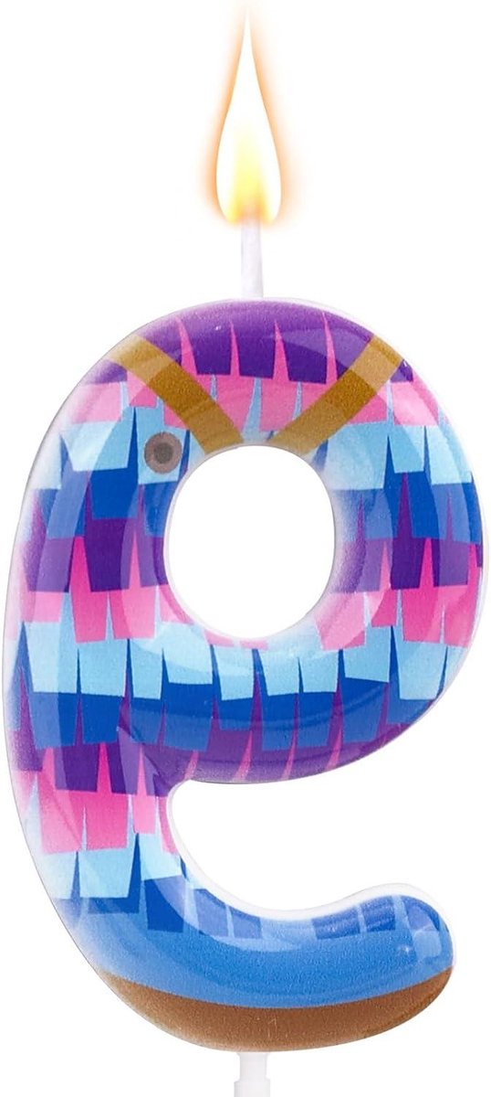 Brenzoos - Videogame Thema Verjaardagskaarsen - Taarttoppers met Cijfer - Decoratiebenodigdheden voor Jongensfeestje (9 jaar)