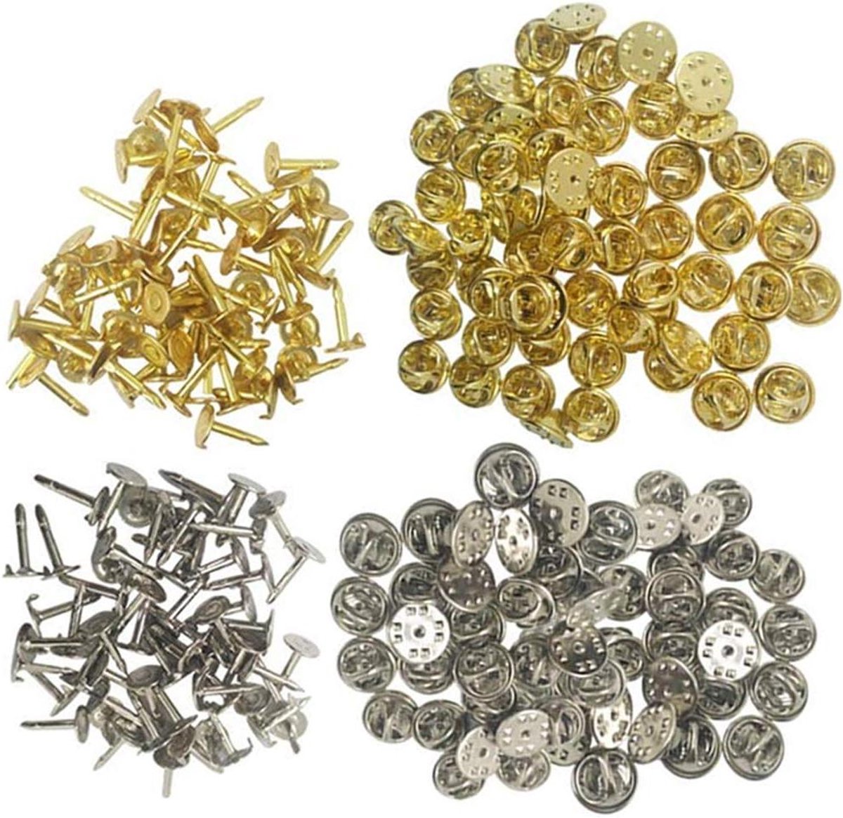 Brenzoos - Vlinder koppelingsspeldjes vervanging met blanco pinnen en paardendoornnaald voor knutselen (200 paar)