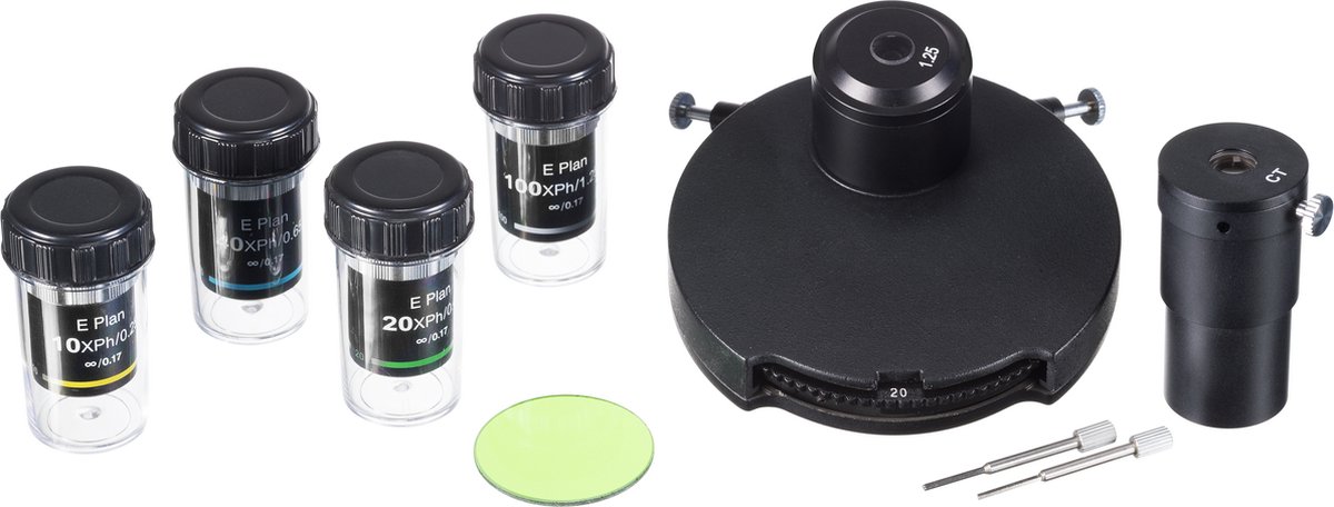 Bresser Microscoopaccessoire - Fasecontrast-set - Voor Infinity Microscoop
