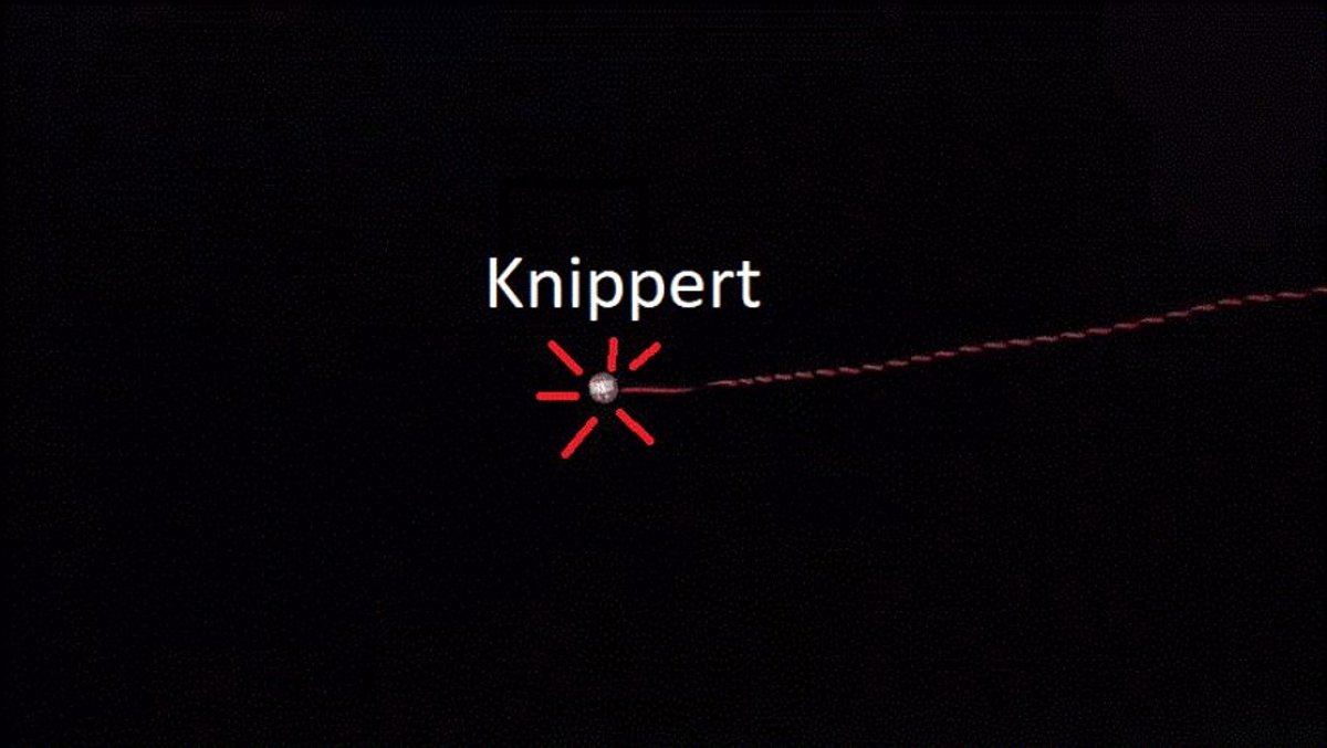 LED light V1002 Wit knipperent for LEGO sets 15 cm 2 stuks