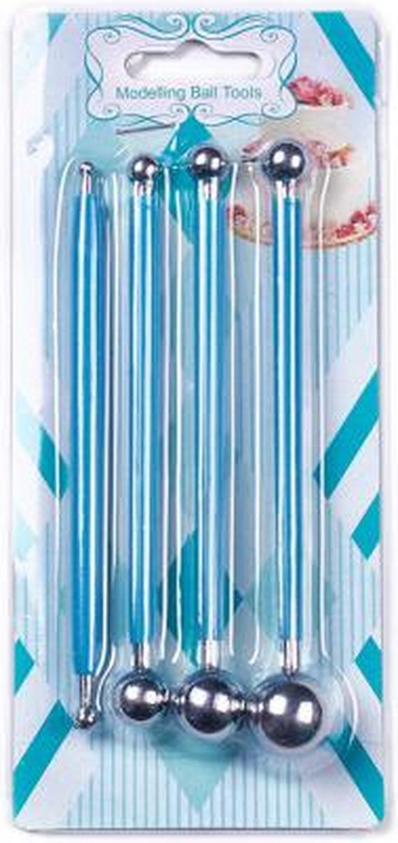 4 metalen DottingTools - 2 zijdig