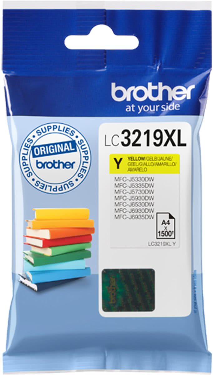 Brother LC-3219XLY 1500paginas Geel inktcartridge
