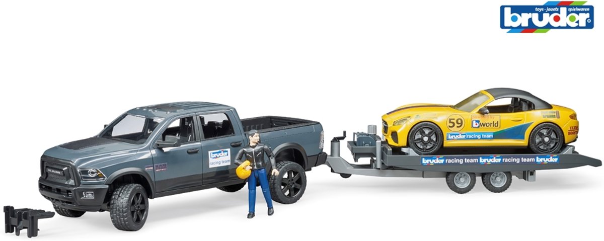 Auto -   Dodge RAM Power Wagon met Roadster   Raceteam - Speelset