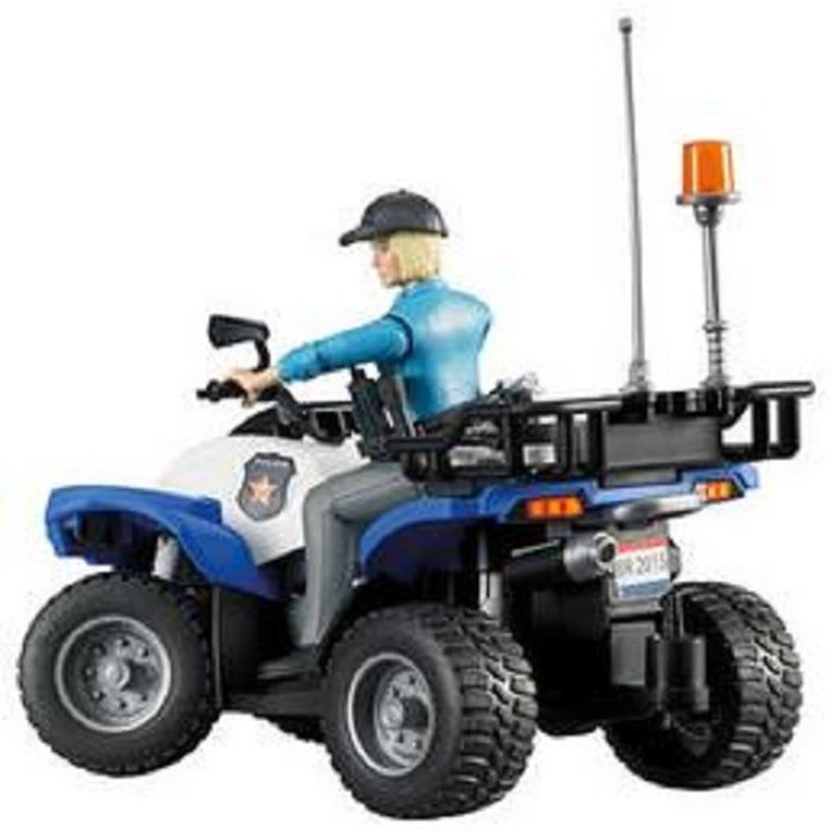   63010 Politiequad met politievrouw en uitrusting