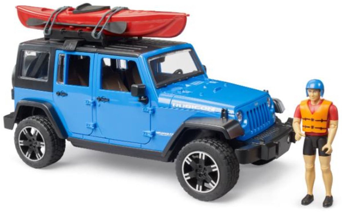   Jeep Wrangler Rubicon met Kayak and kayaker 1:16