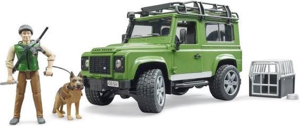   LR Defender Station met boswachter en hond - 2587