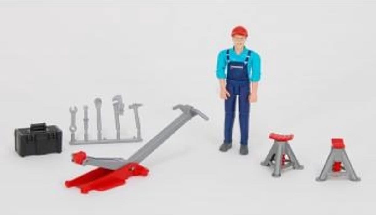Garage werker met accessoires  
