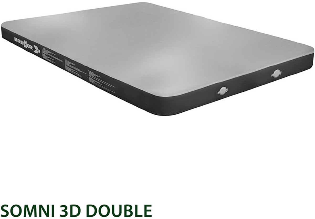   Luchtbed Somni 3D - Tweepersoons - Zelf opblazend - 200 x 132 x 10 - Inclusief opbergtas