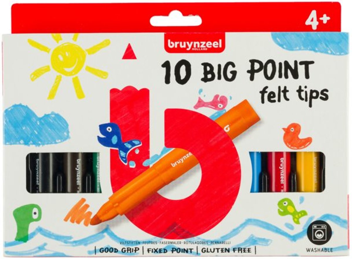 Bruynzeel Kids 10 dikke viltstiften