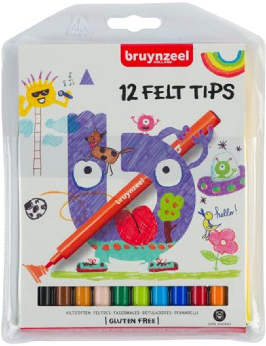 Bruynzeel Kids 12 viltstiften