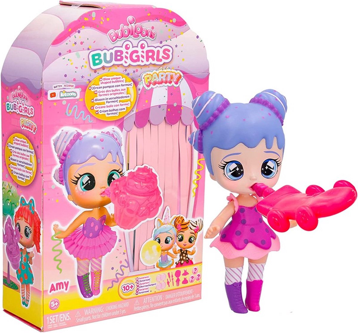 Bubiloons Bubigirls feestpop Amy - 28cm *NIEUWE TREND*