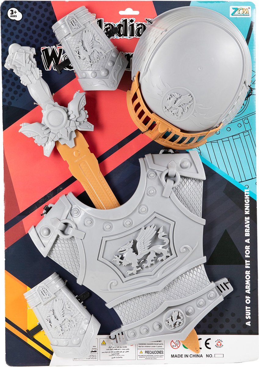 Ridder Verkleedset met Helm en Zwaard