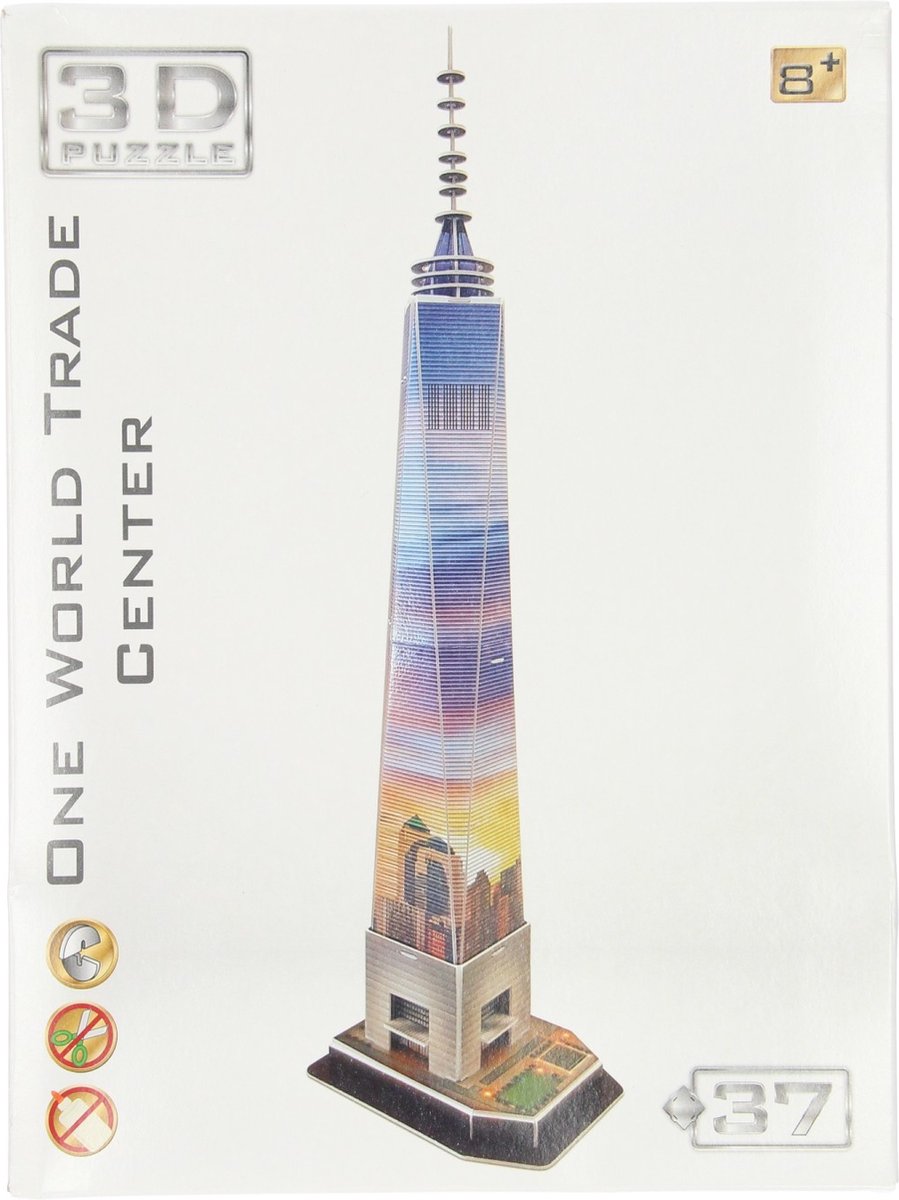 3D Puzzel - One World Trade Center - Bouwpakket - 37 stukjes