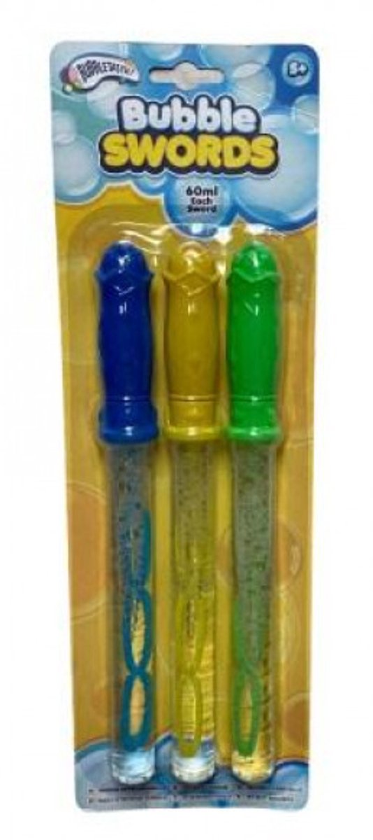 Bellenblaas - zwaard - 25 cm - 3 stuks