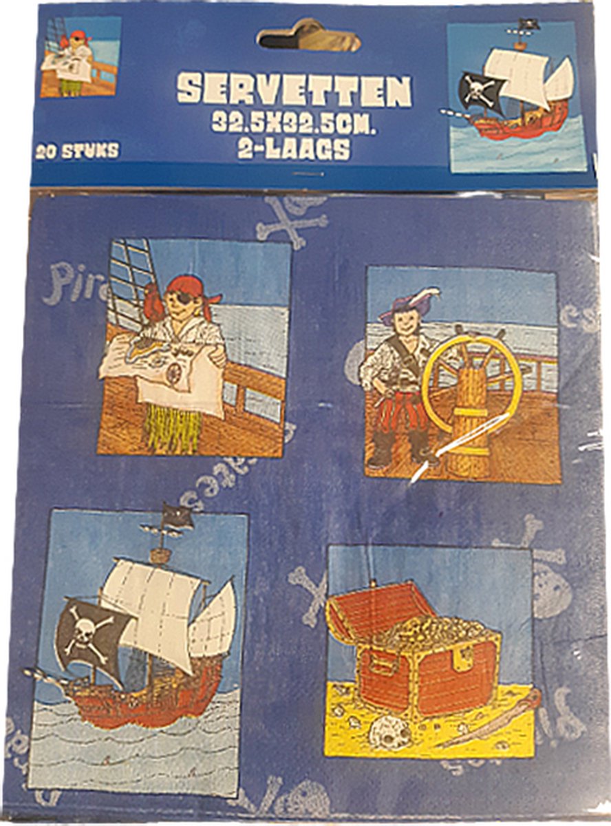 Servetten piraat 20 st.
