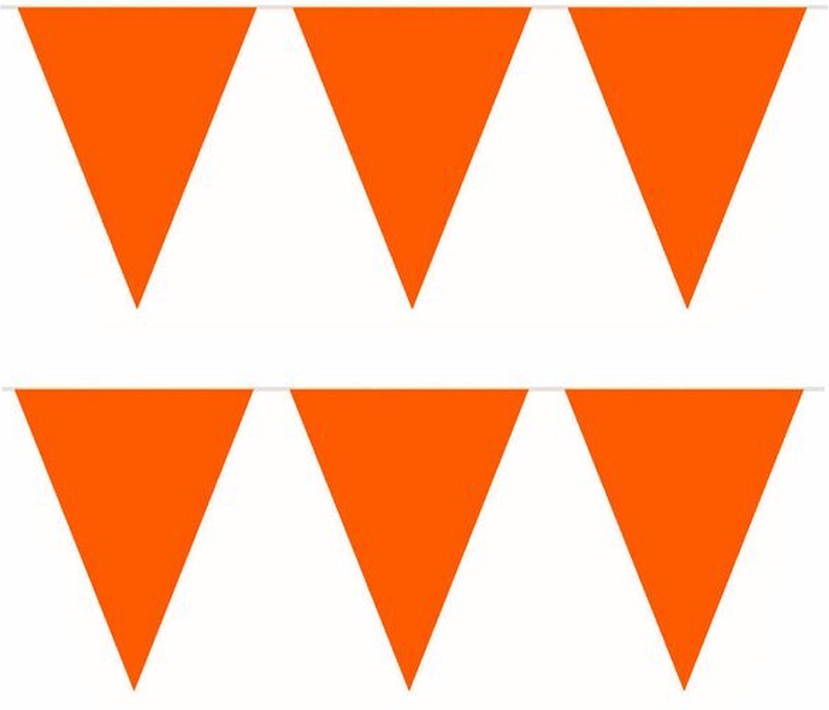 Vlaggenlijn oranje 10 meter