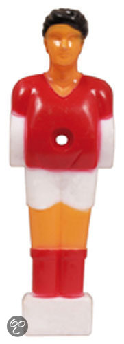 Reservespeler tafelvoetbal Rood/Wit 13mm 5 stuks