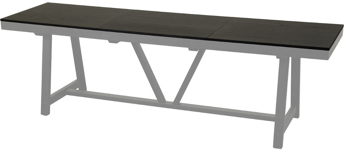 Shuffleboard afdekplaat essenhout 9ft zwart