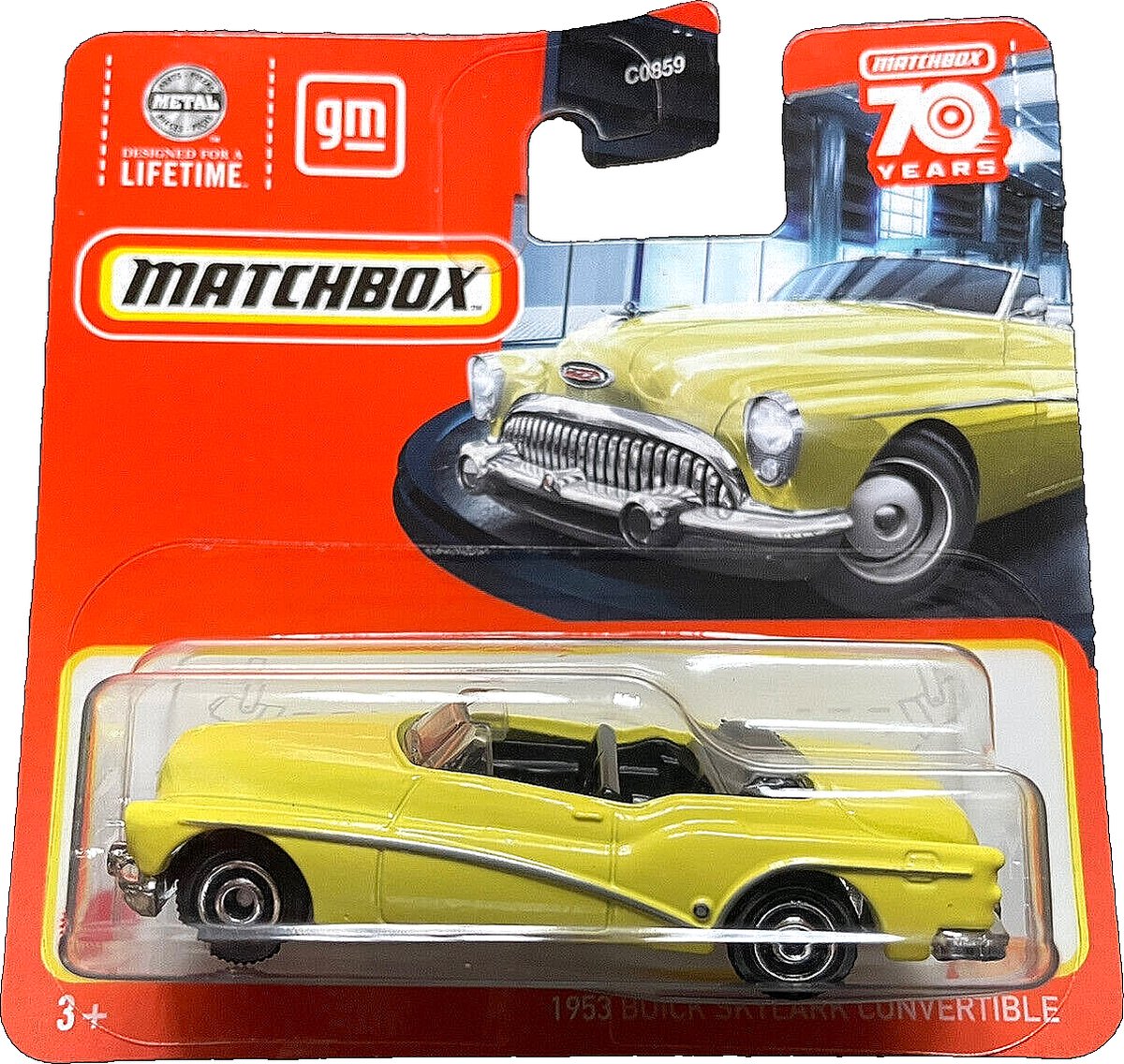 MATCHBOX 1953 BUICK SKYLARK CONVERTIBLE YELLOW 32-100 (1:64)