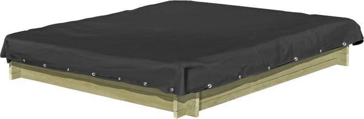 Zandbak Afdekhoes Zwart 180x180 cm PVC