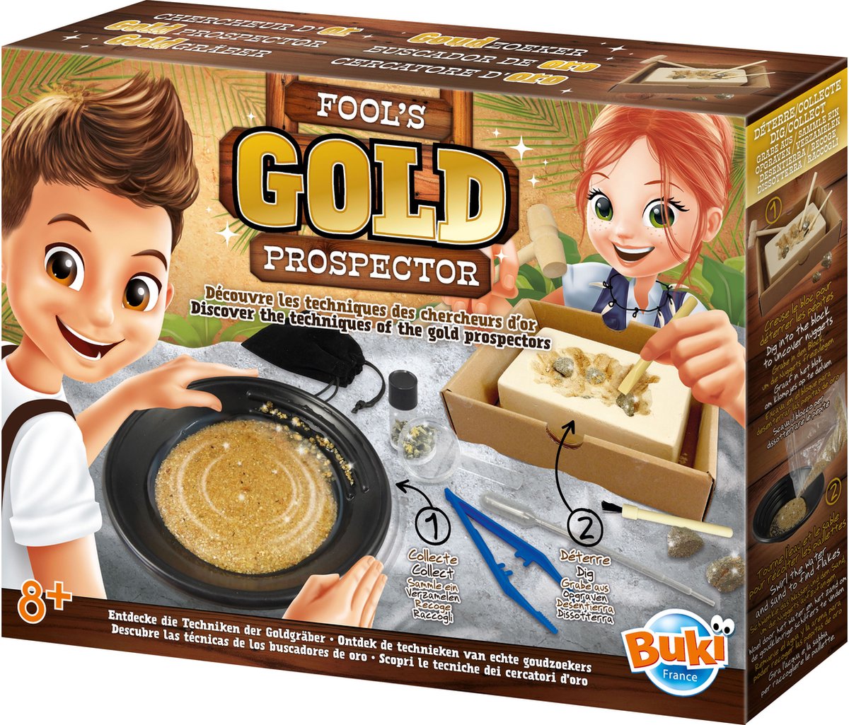 BUKI - Uitgraafset - Graven - goud - experimenteren - ontdekken