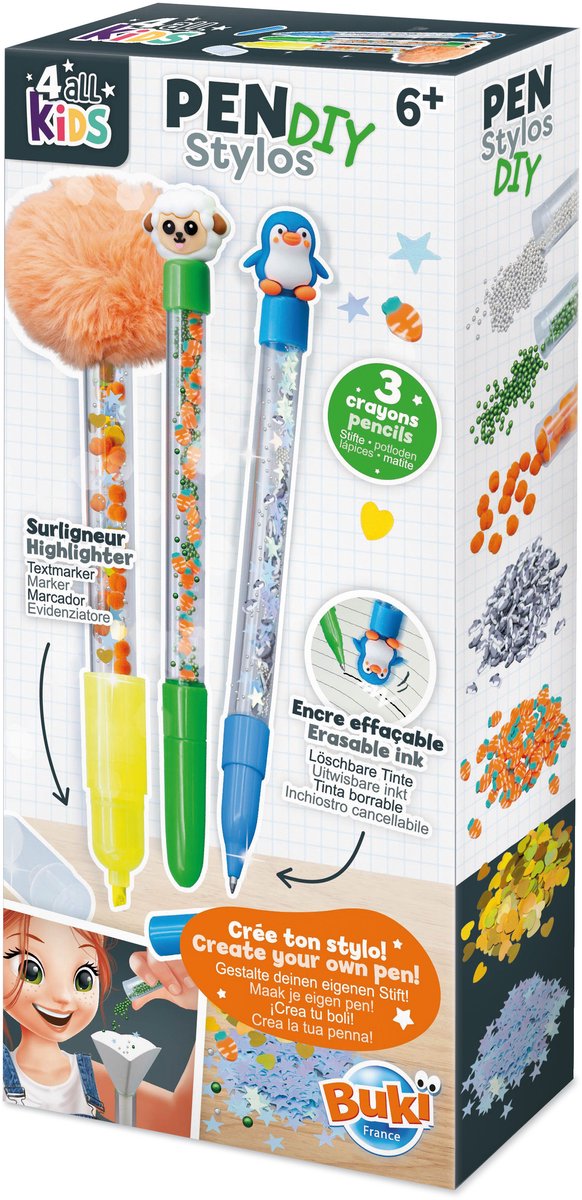 BUKI-BALPEN DIY - DIEREN - Personaliseer je balpen