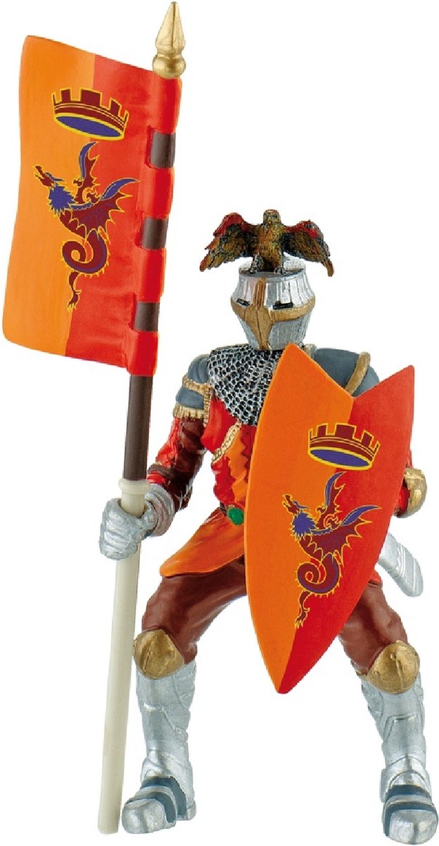 Bullyland - Toernooiridder rood - Speelfiguur