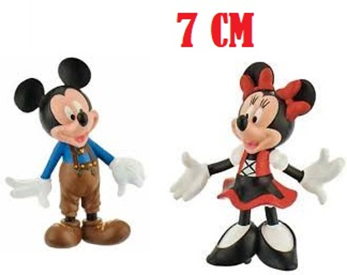 Walt Disney Mickey Mouse & Minnie Mouse in Lederhose SET (7cm)