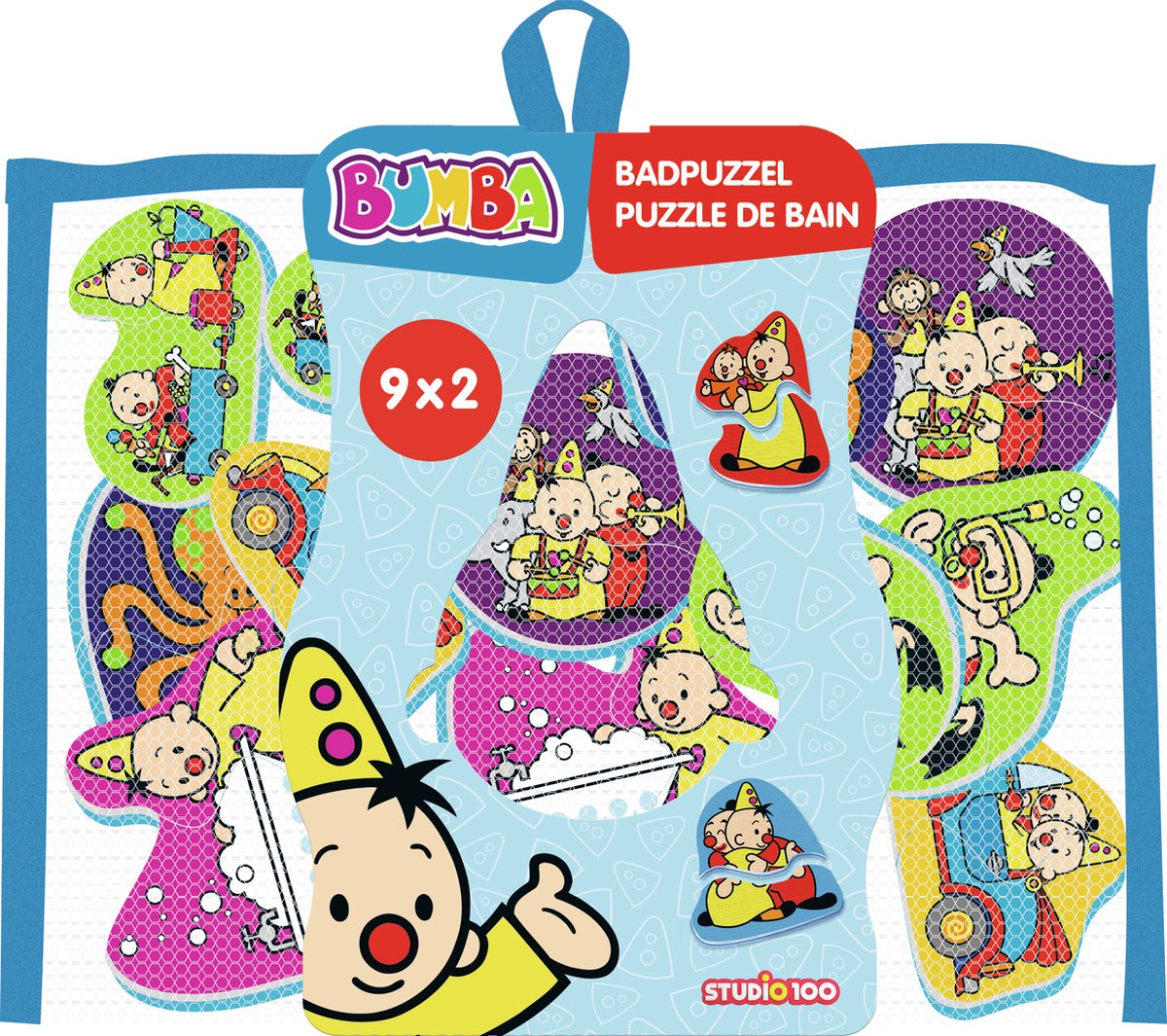   Badpuzzel - 9 badpuzzels uit 2 delen - Kleeft op de badrand