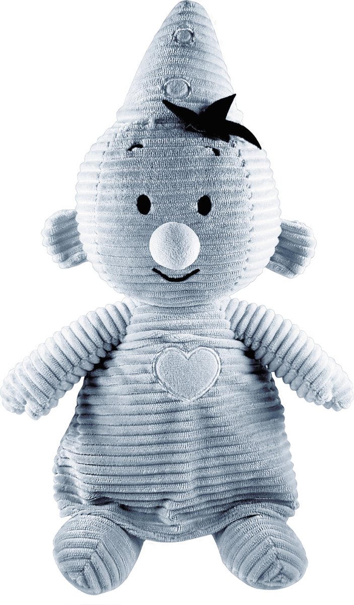   Corduroy Knuffel -   zachte blauwe Corduroy pluche knuffel - 35 cm