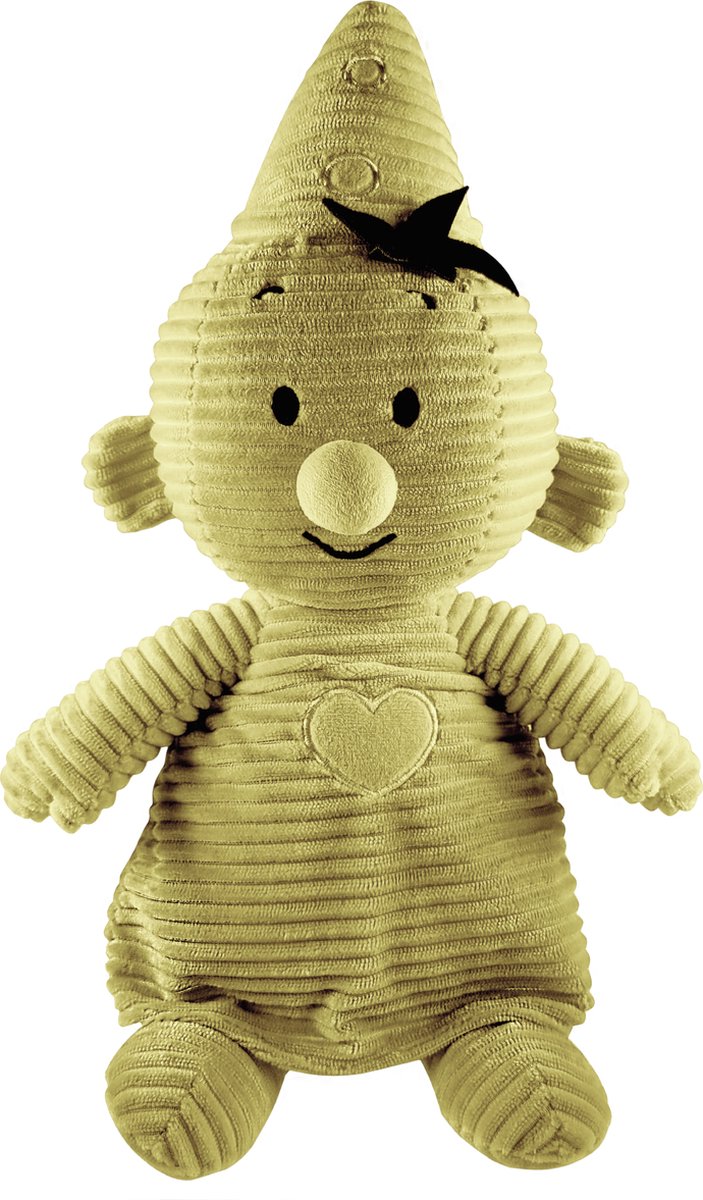   Knuffel -   zachte gele Corduroy knuffel pluche - 35 cm