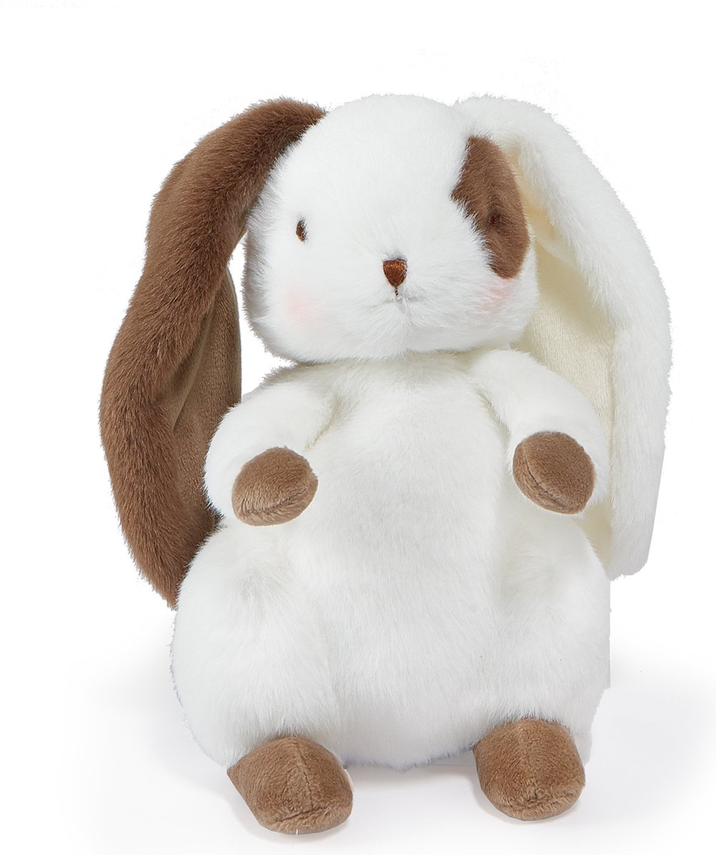   knuffel Herby de Haas 22 cm wit en bruin