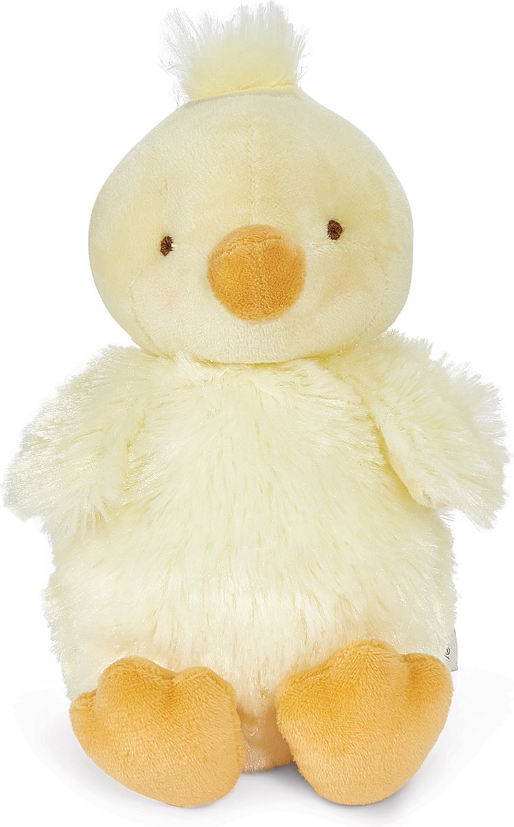 Bunnies By the Bay Eend Knuffel - Knuffeldier - Eendje - Geborduurde details - 20 cm - Geel