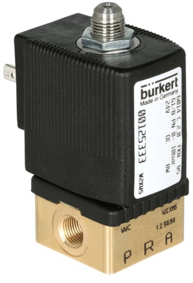 Bürkert Direct bedienbaar ventiel 125336 6014 230 V/AC Materiaal (behuizing) Messing Afdichtmateriaal FKM 1 stuk(s)