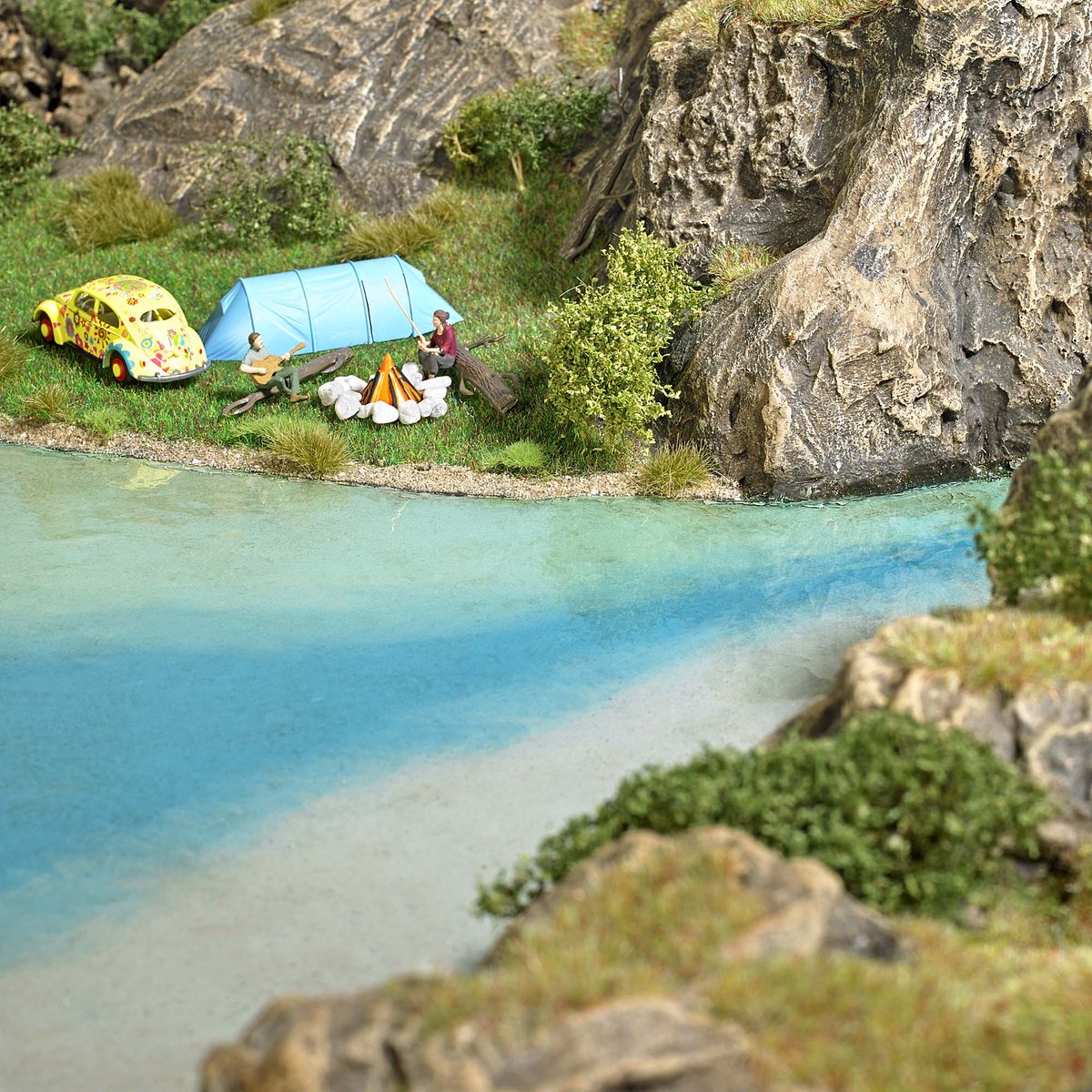 Busch - 1/87 MODELLIERWASSER FARB-SET 3x 100 ML (7/24) * - modelbouwsets, hobbybouwspeelgoed voor kinderen, modelverf en accessoires