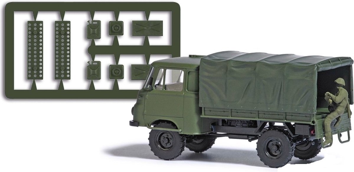 Busch - ROBUR MIT NVA-SOLDAT H0 - modelbouwsets, hobbybouwspeelgoed voor kinderen, modelverf en accessoires