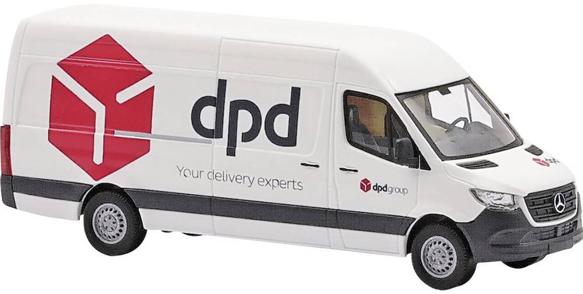 Busch 52634 H0 Auto Mercedes Benz Sprinter lange wielbasis, DPD
